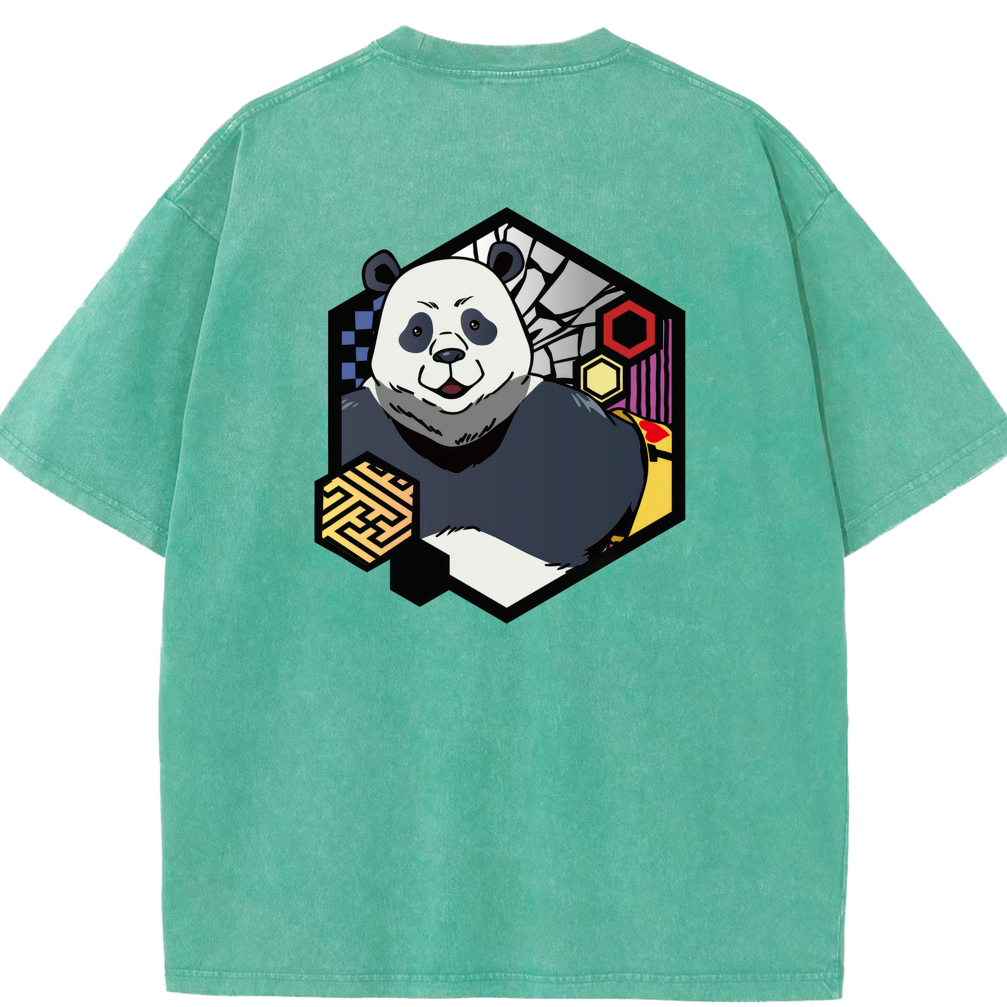 （画像用） 呪術廻戦 Jujutsu Kaisen 綿100% ヴィンテージ風 半袖Tシャツ（背面プリント）